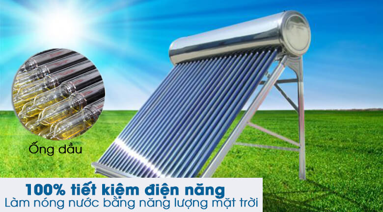 Máy năng lượng mặt trời ống Thủy tinh dầu
