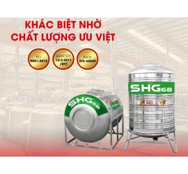 Xem giá: bồn nước inox lộc phát 「từ 500lit - 3.000L」 SƠN HÀ